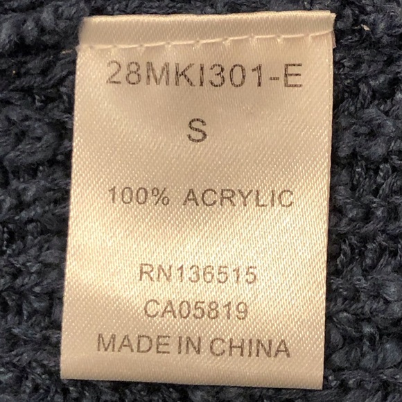 Stitches & Stripes Blue Cover Up Cardigan Layering Sweater, Size S - Picture 4 of 5